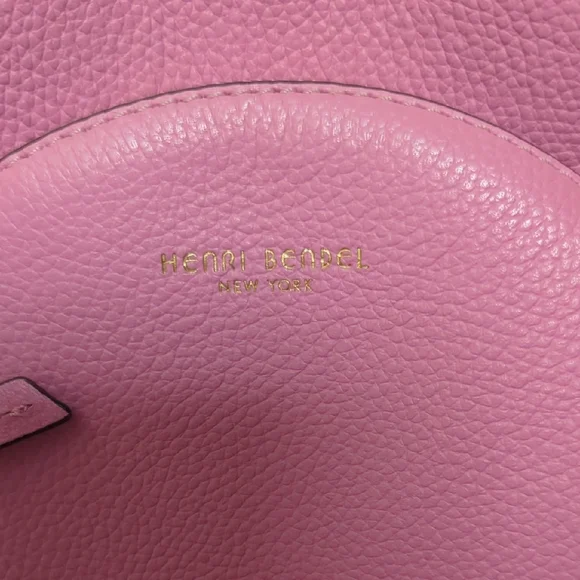 Henri Bendel Vibrant Pink Leather Backpack - Picture 3 of 12